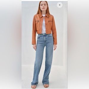 Frame Le Jane High n Tight Wide Leg Jean in Lomina, Comfort Stretch, 28 / 6, NWT